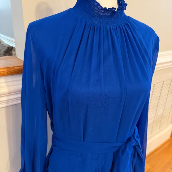 Alex Marie Rosalia Split Sleeve - Royal Blue -Wedding/Date Night/Formal -Size 12 - Picture 4 of 8